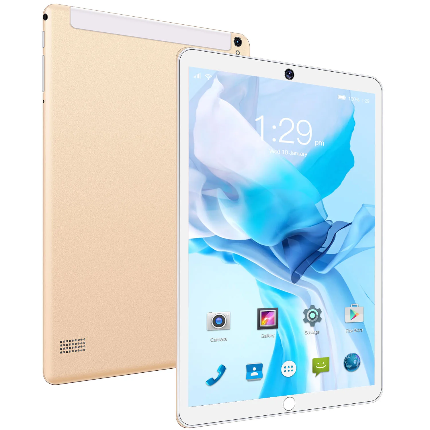 

New 10.1 Inch 4G Android 10 Tablet Wholesale High Quality 8GB + 256GB Tablets Pc, Black, silver, gold, rose gold, red