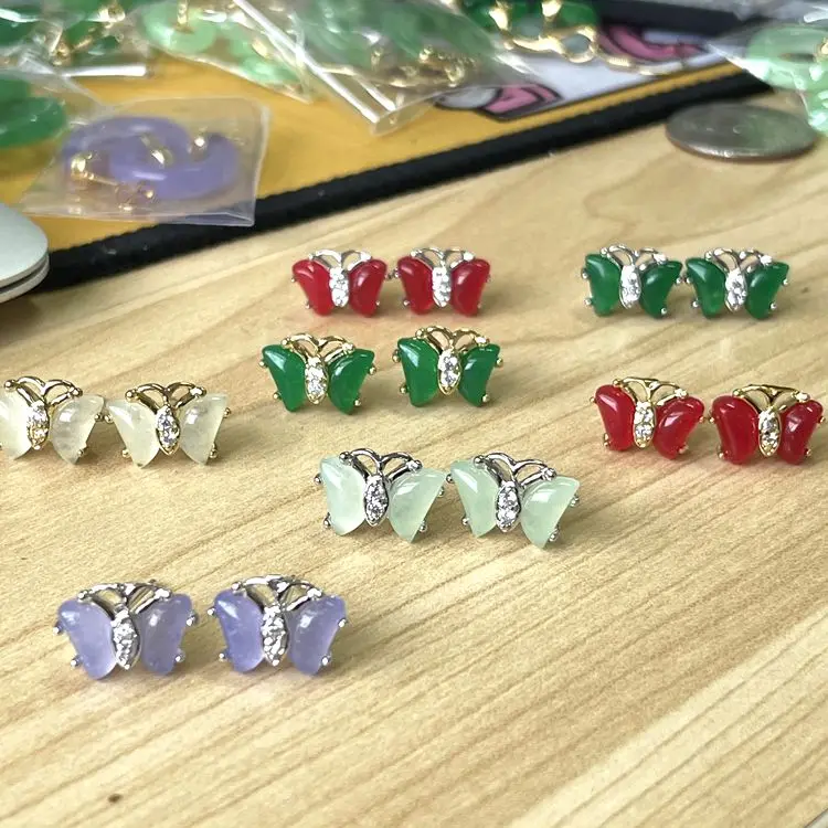 

2021 ins fashion new styles butterfly big earings jewelry