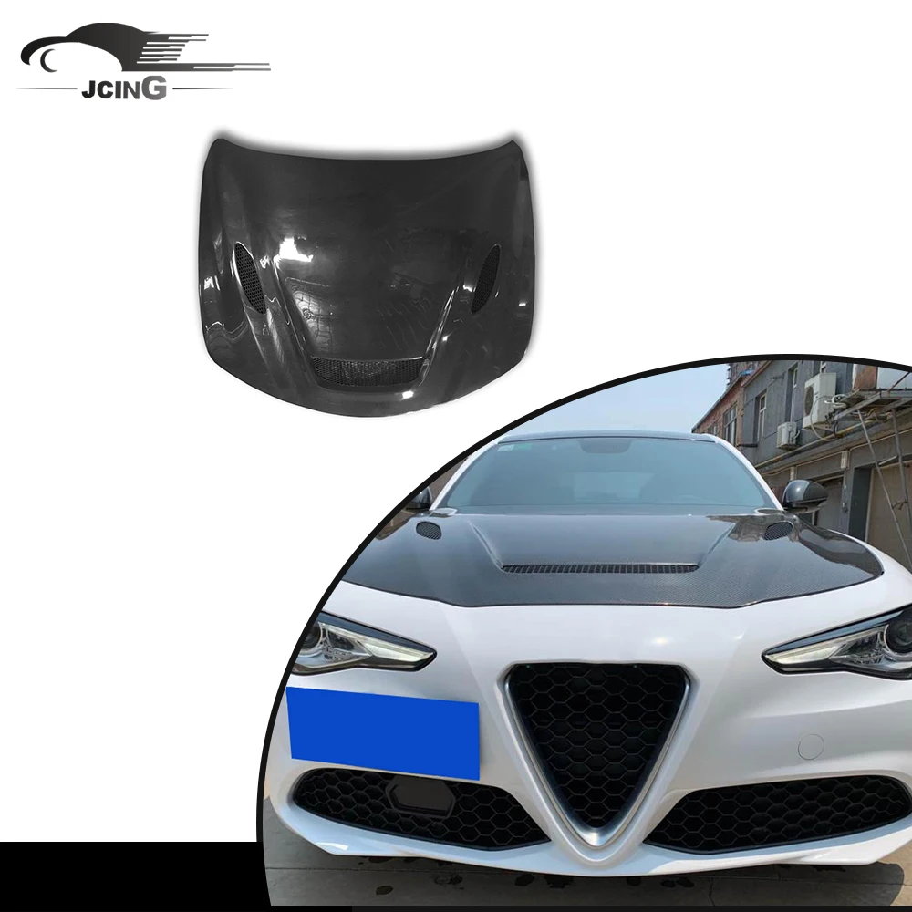

Carbon Fiber Car Hood Bonnet for Alfa Romeo Giulia 2017-2020