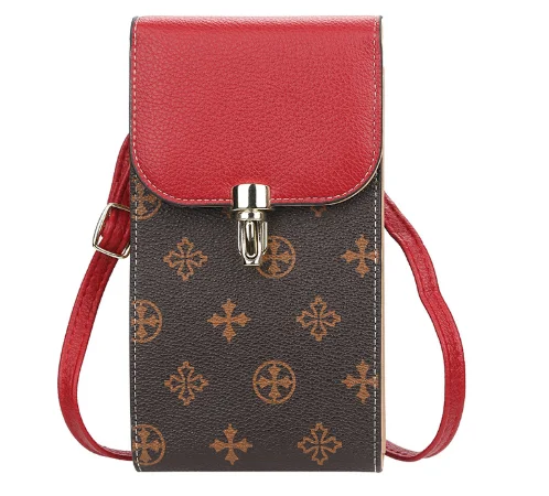 

Multifunctional Long Zipper Cell Phone Bag Fashion One shoulder crossbody bag PU Leather Wallets, As picture/customized color