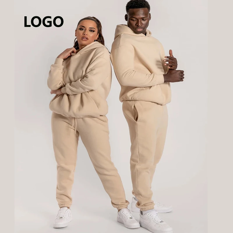 

Custom Sweatsuits Unisex Sets Two Pieces Sportswear Men Tracksuit Sweatpants Hoodies With Jogers Set Cotton Sweatsuit