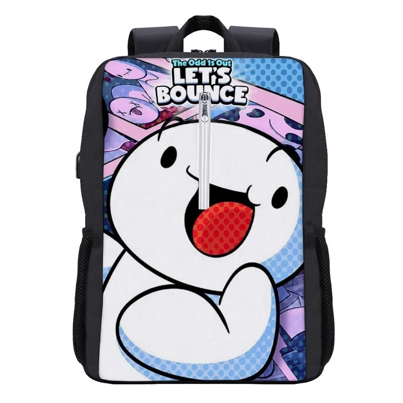 

Low MOQ Custom Cartoon Backpack for Kids Student USB Travel Bag Bookbags Teenager School Laptop Backpacks