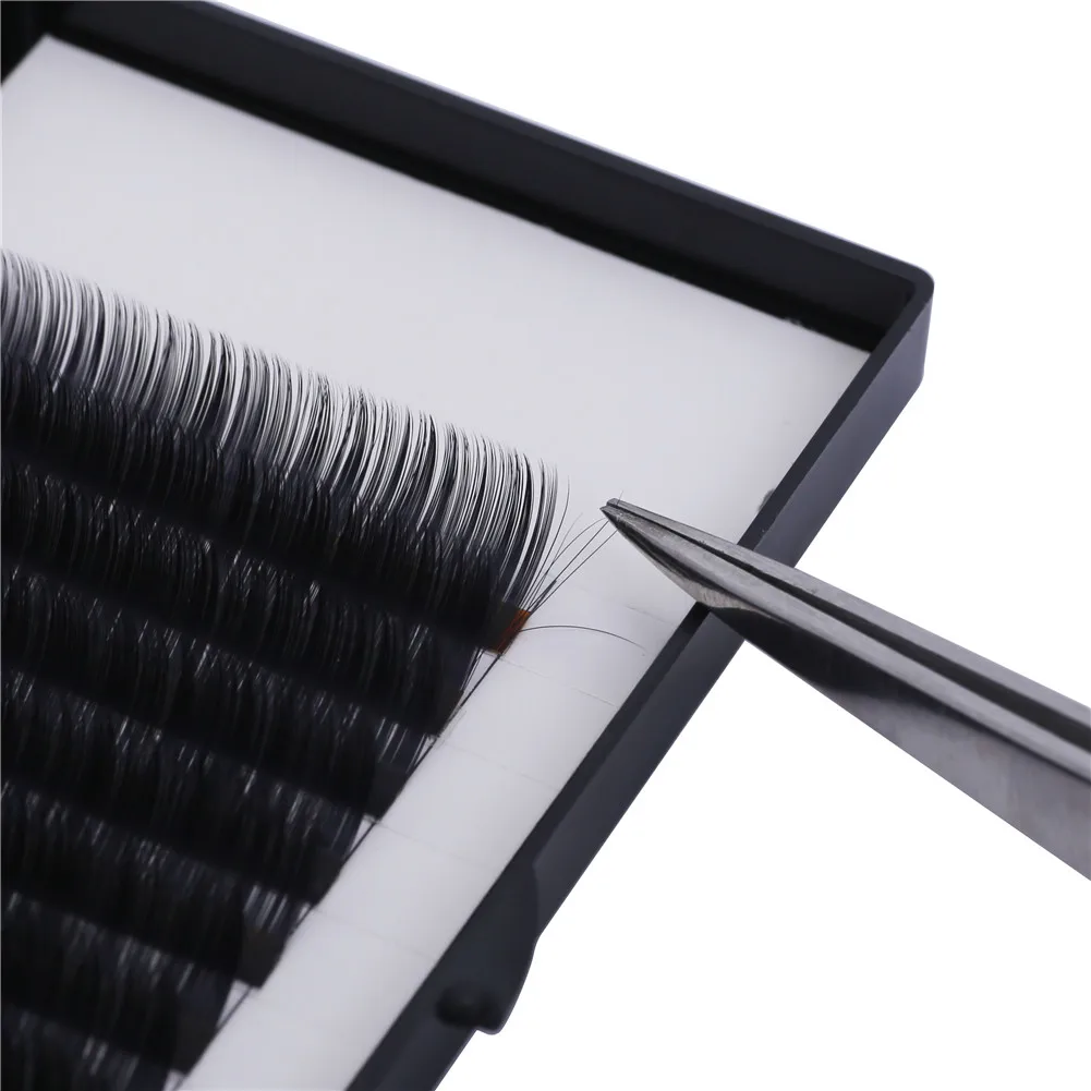

wholesaler sable lashes Silk soft natural flat ellipse eyelash extensions Mink individual Eyelash Extensions