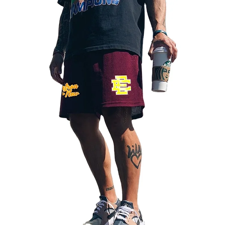 

Fashion Eric Emanuel Mesh Shorts Breathable Gym Shorts Mens Mesh Basketball Shorts