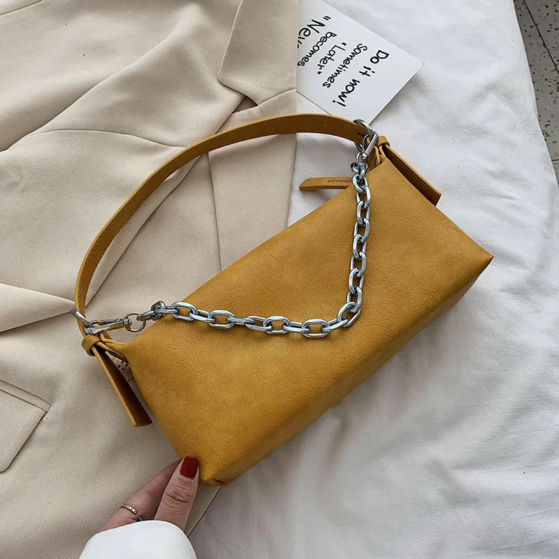 

2021 Simple Design Vegan Leather Bag Women Purses Armpit Sling Bags Underarm Shoulder Handbag, Customizable