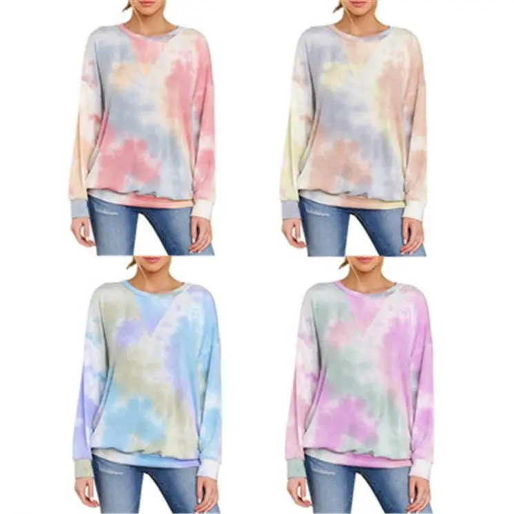 

D94835 women 2020 fall clothing plus size sweatshirt long sleeve tshirt