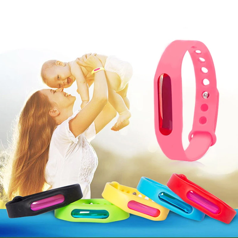 

Silicone Mosquito Repel Bracelet Natural Essence Oil Mosquito led light Repellent Bands Bracelet