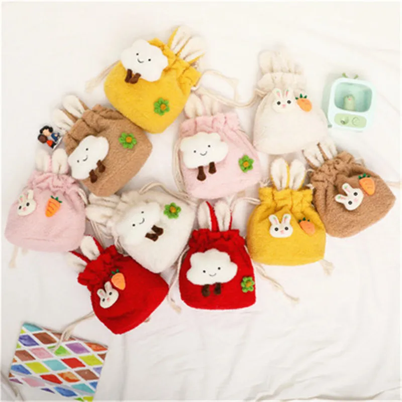 

Cartoon Cute Spring Cloud Rabbit Summer Girls Mini Diagonal Bag Baby One-shoulder Coin Purse, As the picture display