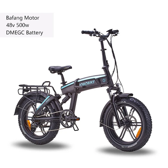 

Wholesales direct HiBo TDN46Z-FS aluminum alloy fat tire folding 500w 48v electric bike fatbike ebike max speed power e bicycle