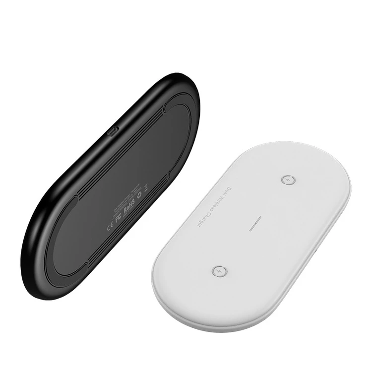 

2021 Universal Wireless Charger New Ultra-thin Wireless Charging For Smartphones, Standard white, standard black