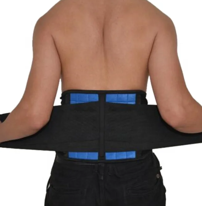 

OEM Lumbar Back Adjustable Waist Brace For Back Pain Working Running Protector, Black