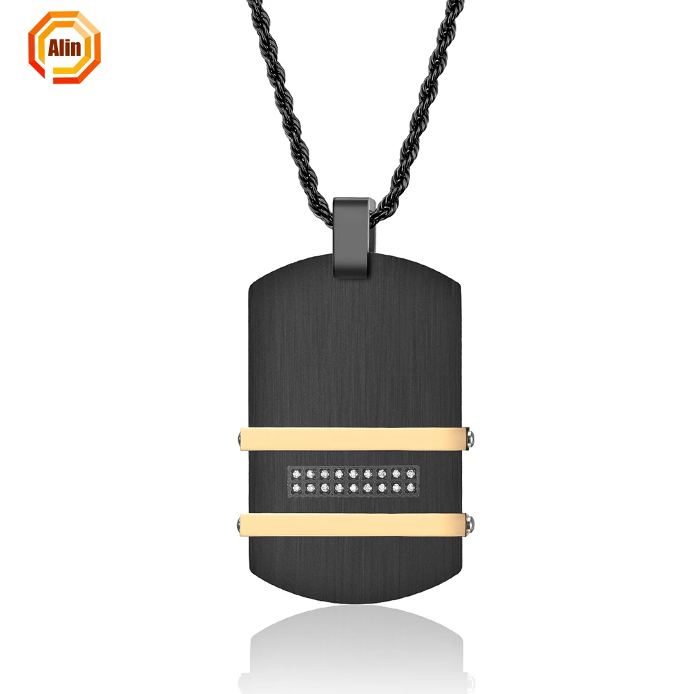 

New men's stainless steel combination pendant original long style cool and versatile necklace Pendant for men