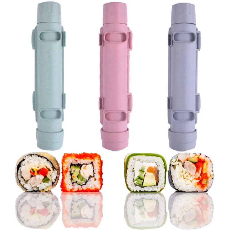 

Best Sushi Making Kit Durable Roller Maker Plastic Tube Machine All in 1 Sushi Maker Bazooka