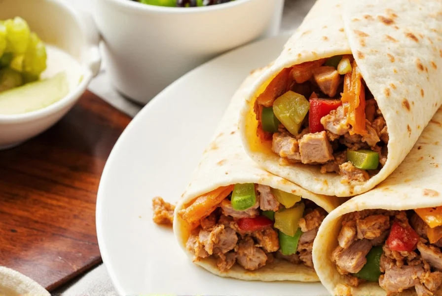Step-by-step guide to making a pork burrito