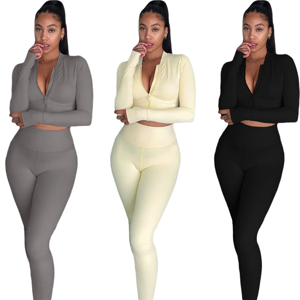 

EB-20090409 Gym Fitness Sets Women 2 Piece Sets Gym Leggings For Women Leggings For Women Fall 2 Piece Set