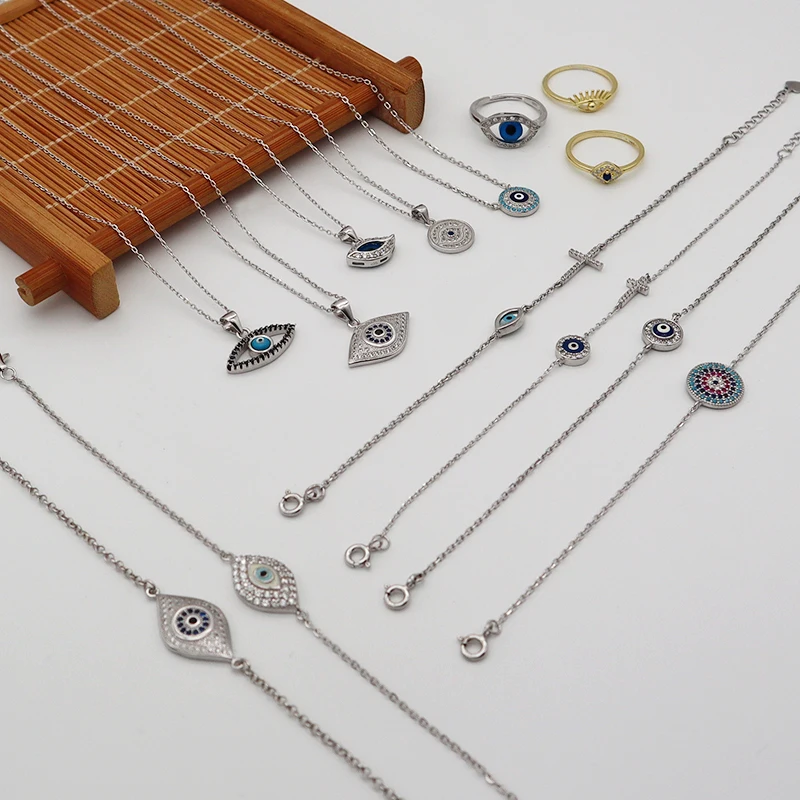 

INS hotselling 925 sterling silver evils eyes jewelry bracelet