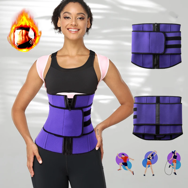 

2022 New Design high quality colorful waist trimmer belt adjustable weight loss for women and girls