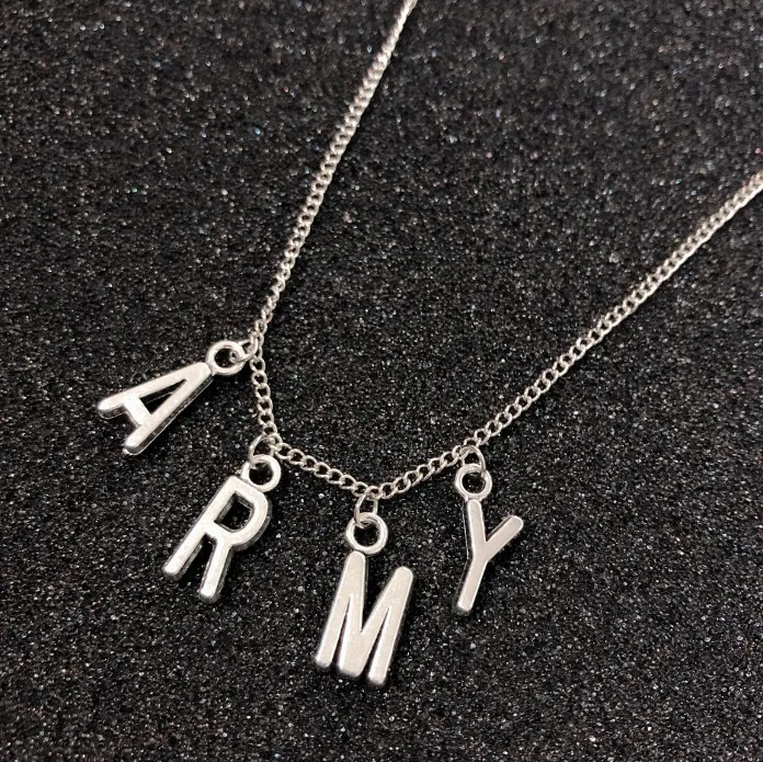 

Bangtan Boys Wholesale Kpop Bangtan Boys Jimin Army Alloy Necklace