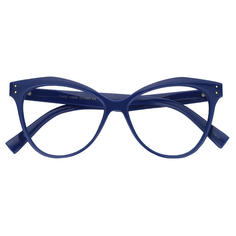 

Outdoor Fashion Men Newest Cat Eye Blue Optical Eyewear Glasses Spectacles Eyeglasses Frames, Dark blue