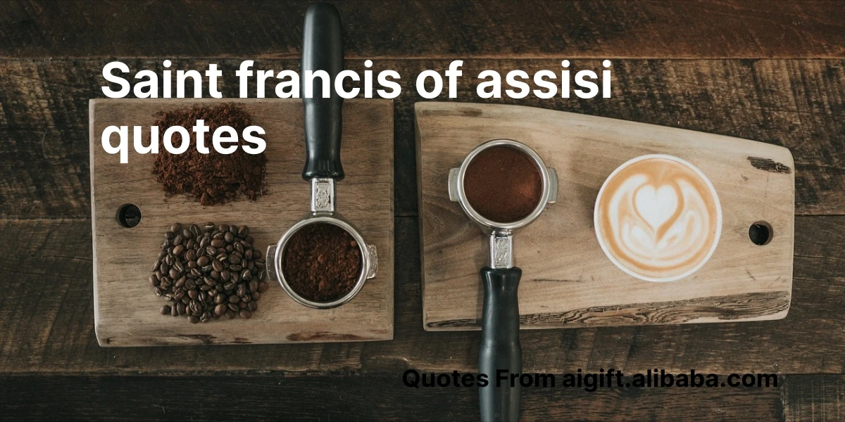 saint francis of assisi quotes
