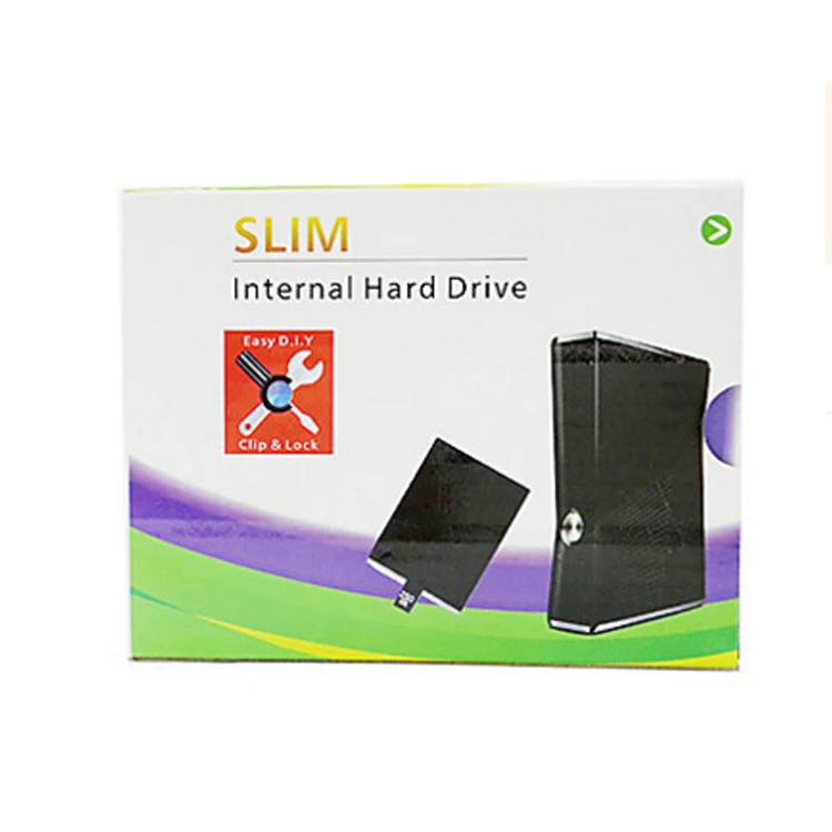 

500G 320G 250G 120G 60G 20G Internal Hard Drive Disk HDD for Microsoft Xbox 360 Slim Console Gamepad, Black