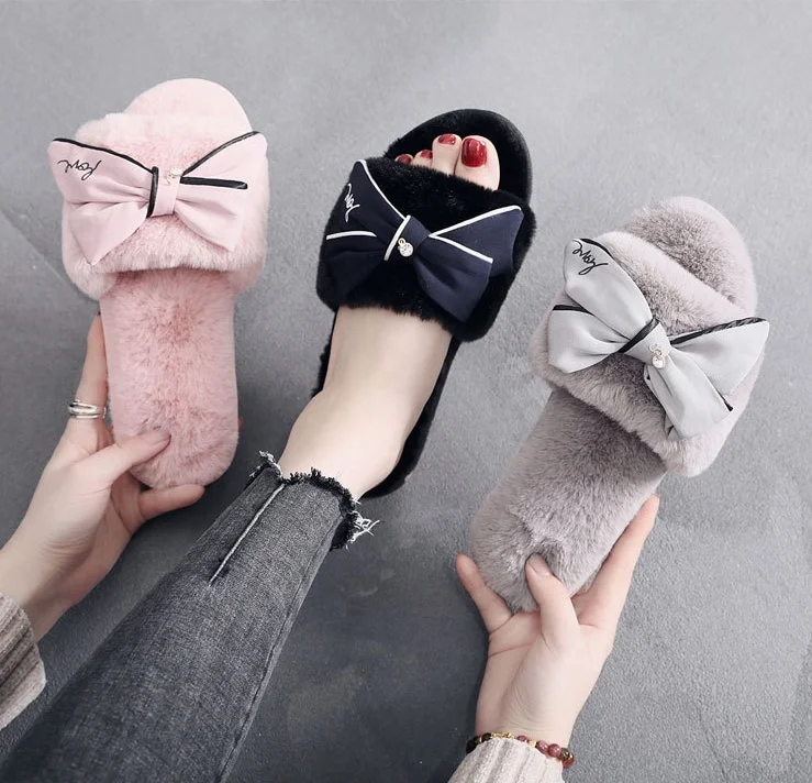 

pearl letters fur slippers women perfume slides pantoffels dames crystal furry flip flops ladies comfy plush home slides shoes