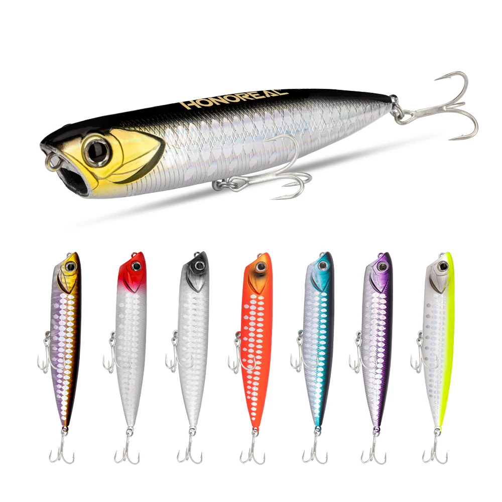 

HONOREAL New Long Cast 100mm Fishing Lure Pencil 15g Popper Stick Bait