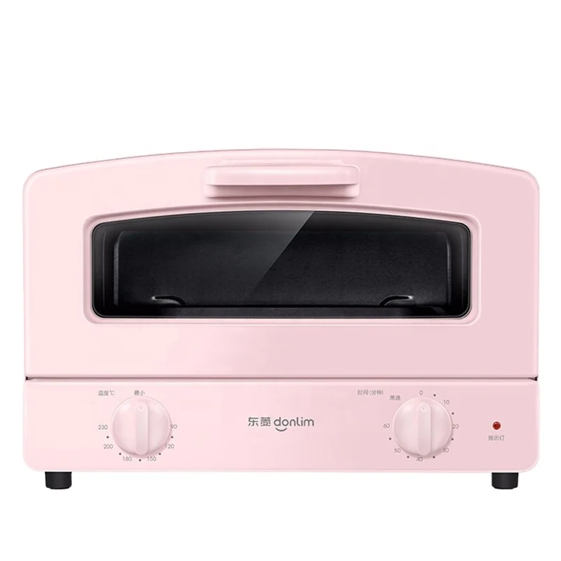 
Oven household multi-function mini fashion mini oven small oven 12 liters DL-3706 cherry blossom powder 
