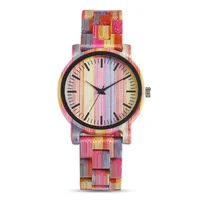 

QW Sport Montre Dama Madera Relojes De Mujer Bamboo Lady Women Custom Wooden Wrist Watch for Men and Women