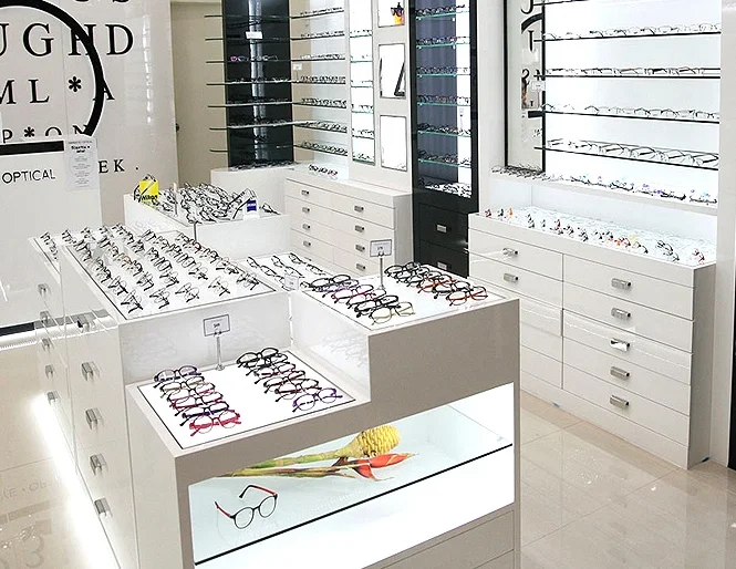 Optical Shop Display Stand Wooden Sunglasses Display Stand Optical Shop