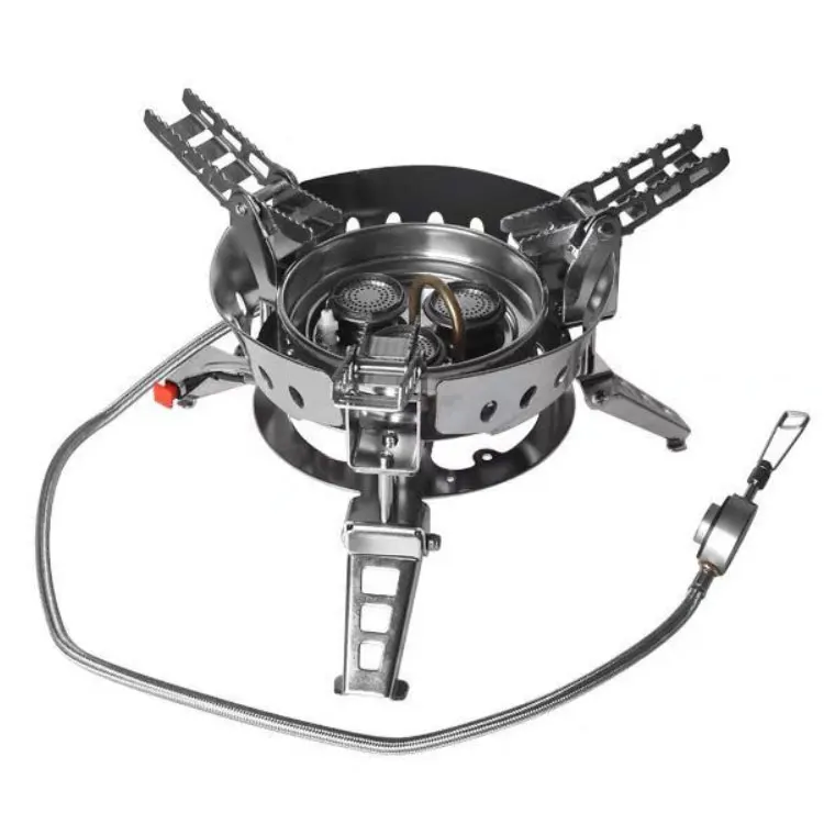 

New Product Portable High Power Windproof Outdoor Burner 6800w Camping Picnic Gas Stoves