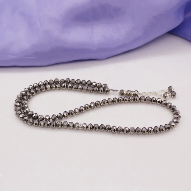 

Factory directly sale K9 crystal material best quality muslim 99pcs/strand Prayer Bead, It can be custoized