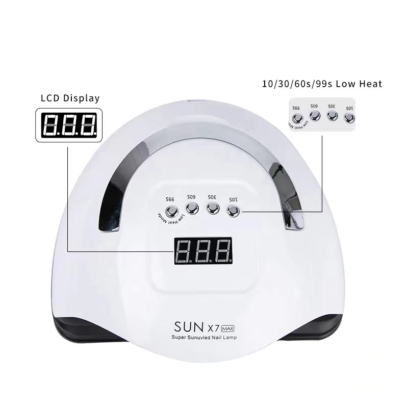 

Fast Delivery Beauty Supplier Salon Portable Infrared 180W Uv Gel Lamp Nail Dryer Lamp