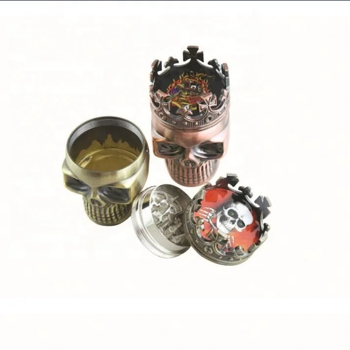 

Wholesale Creative Crown 3 Part Dry Herb Grinder Diameter  Zinc Alloy Tobacco Grinder jhcentury, Picture
