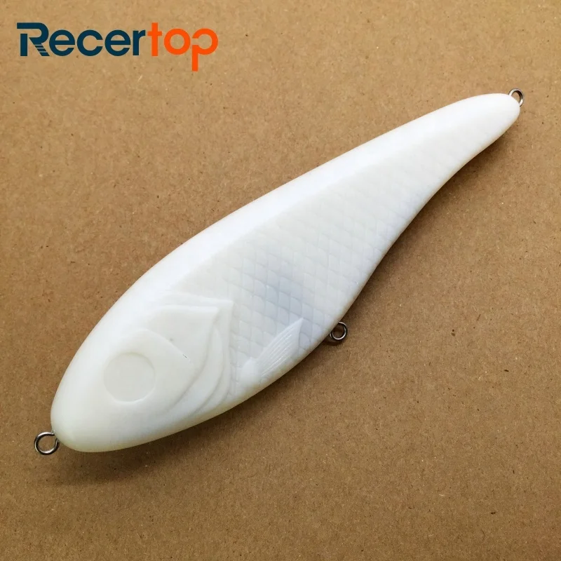 

Blank unpainted 15cm big musky pike fishing lure jerkbait, Customized