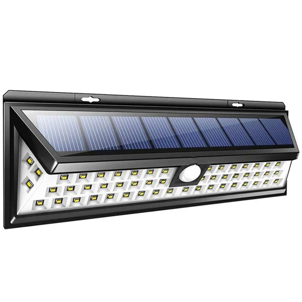 Solar Lights Outdoor 54 LED Super Bright Motion Sensor Lights with Wide Angle Illumination Wireless