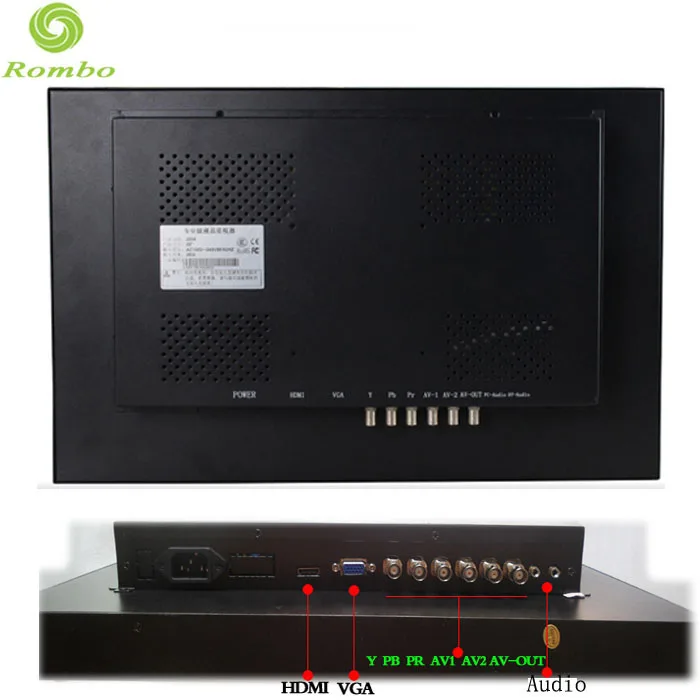 
Professional LED backlight 32 inch metal case cctv monitor 