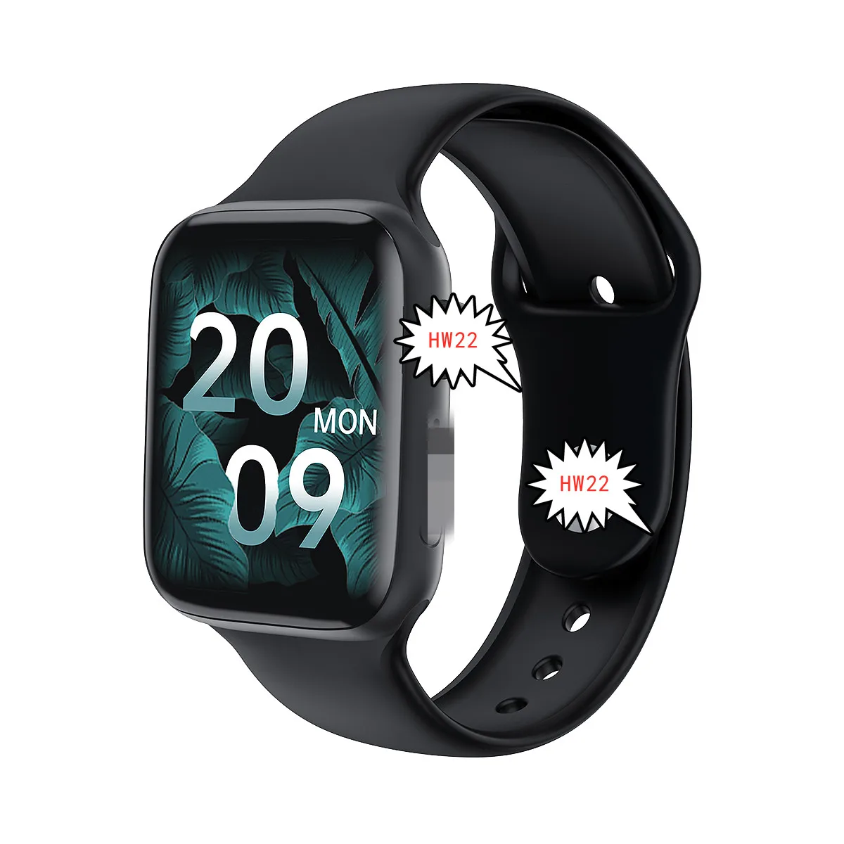 

2021New Smart Watch Fitness Tracker Fitness Watch Heart Rate Monitor with Blood Oxygen HW22Pro for Android and iOS Waterproof, 4 colors
