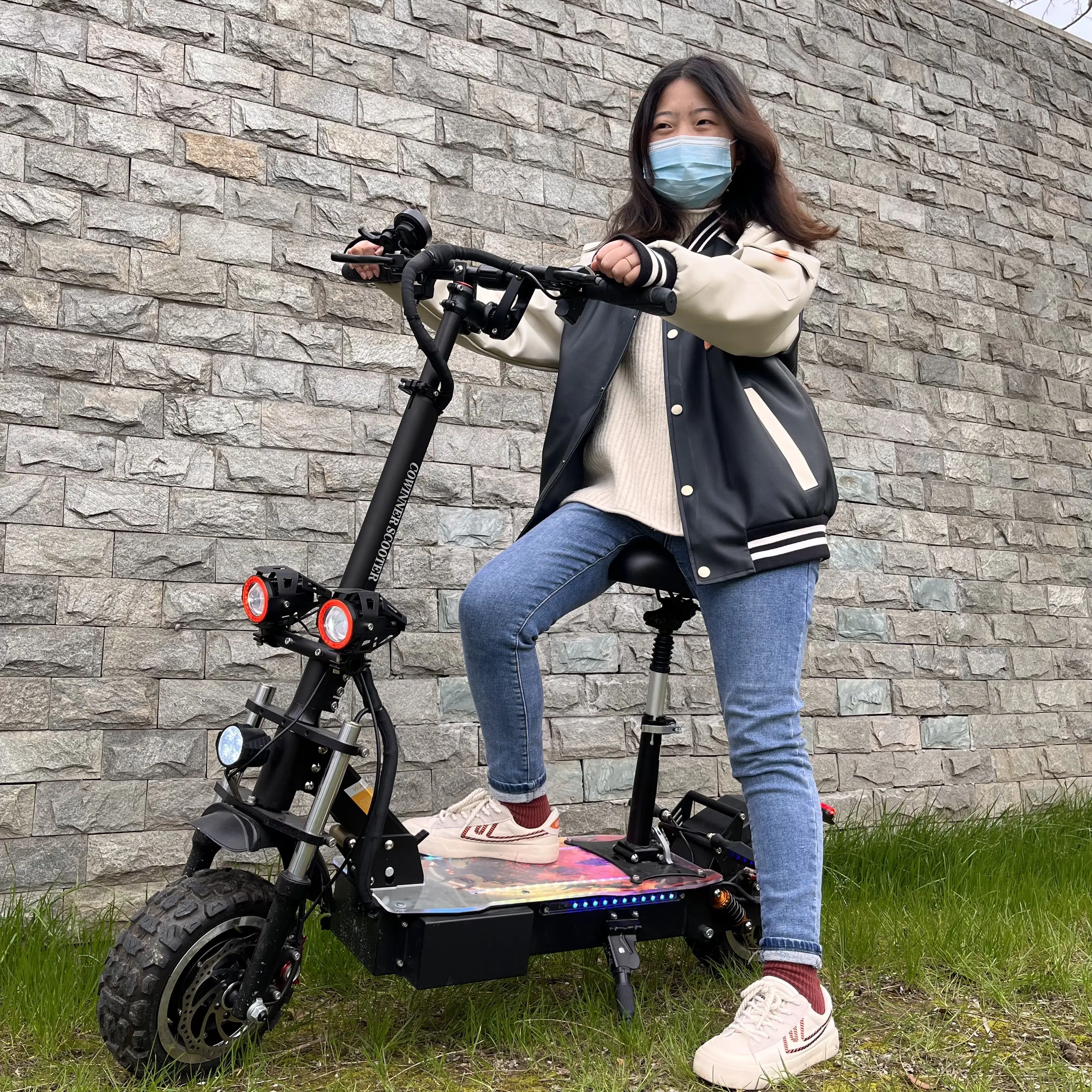 

Two motors EU warehouse 60V long range 11 inch off road dual motor high speed 5600w 6000w high power electric scooters