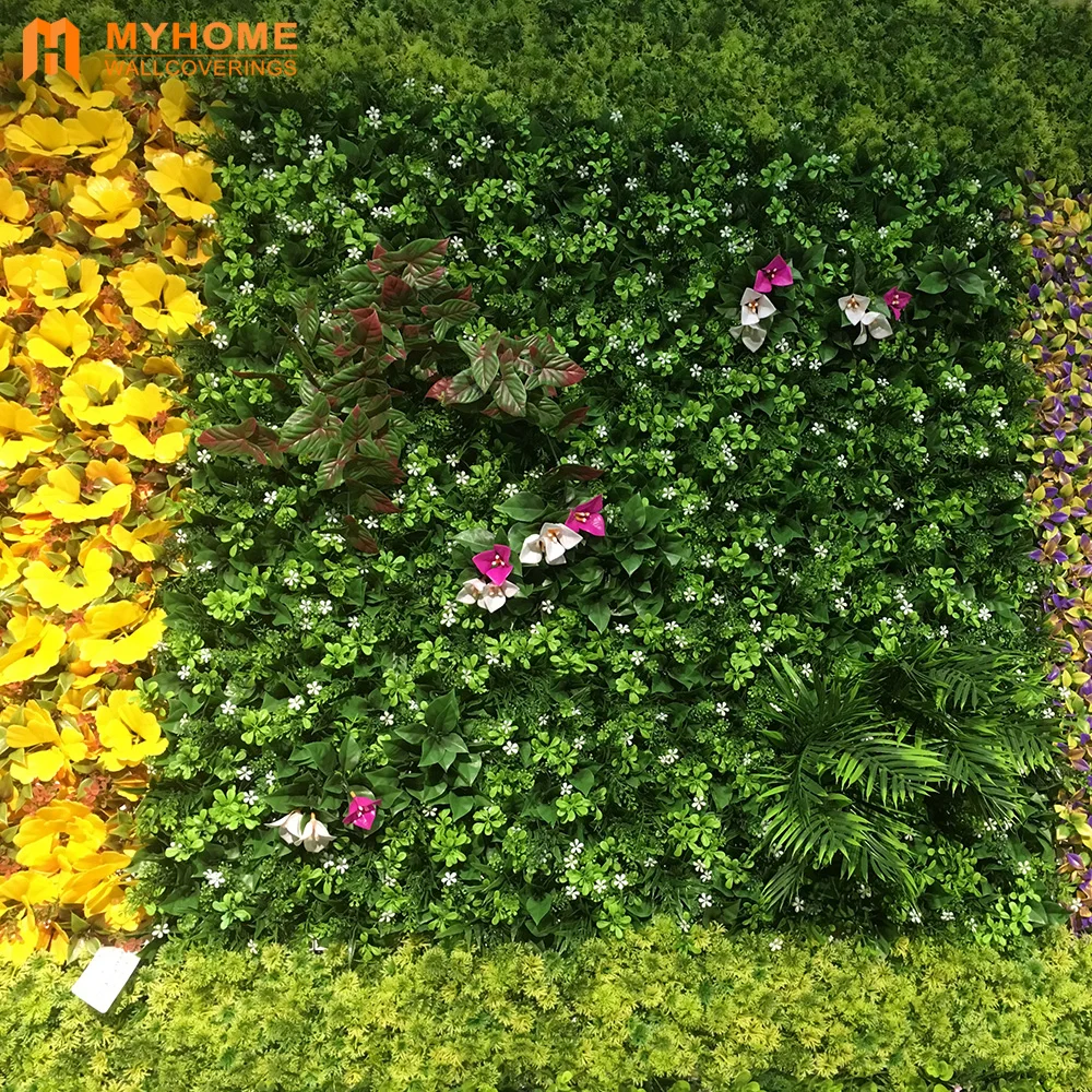 

Artificial green grass wall panel backdrop for wall decoration, Green color