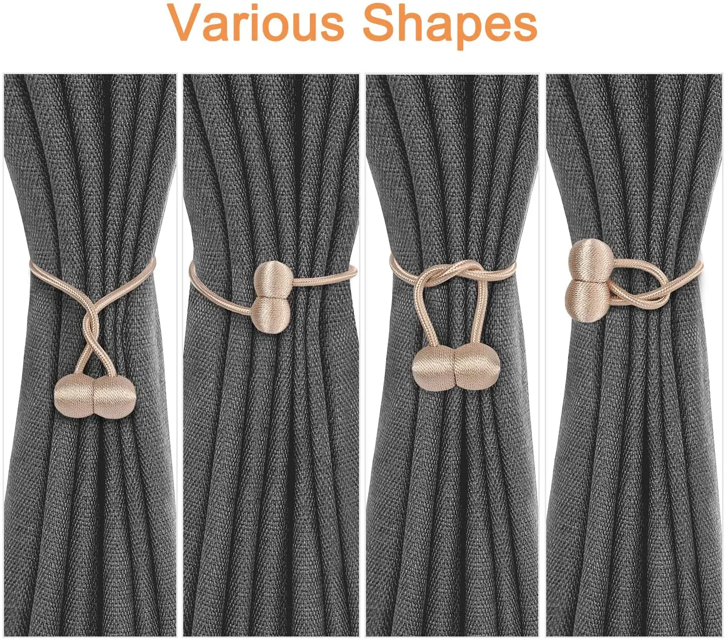 
New Product Ideas 2019Magnetic curtain tie back,hooks,curtain tieback 