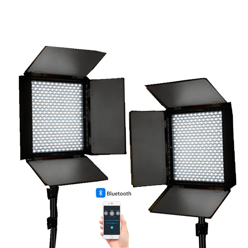 

Wholesale 2 Packs Photographic Lighting Youtuber set Vlogging Kit Camera Video Light LED Studio Photography Light, Black