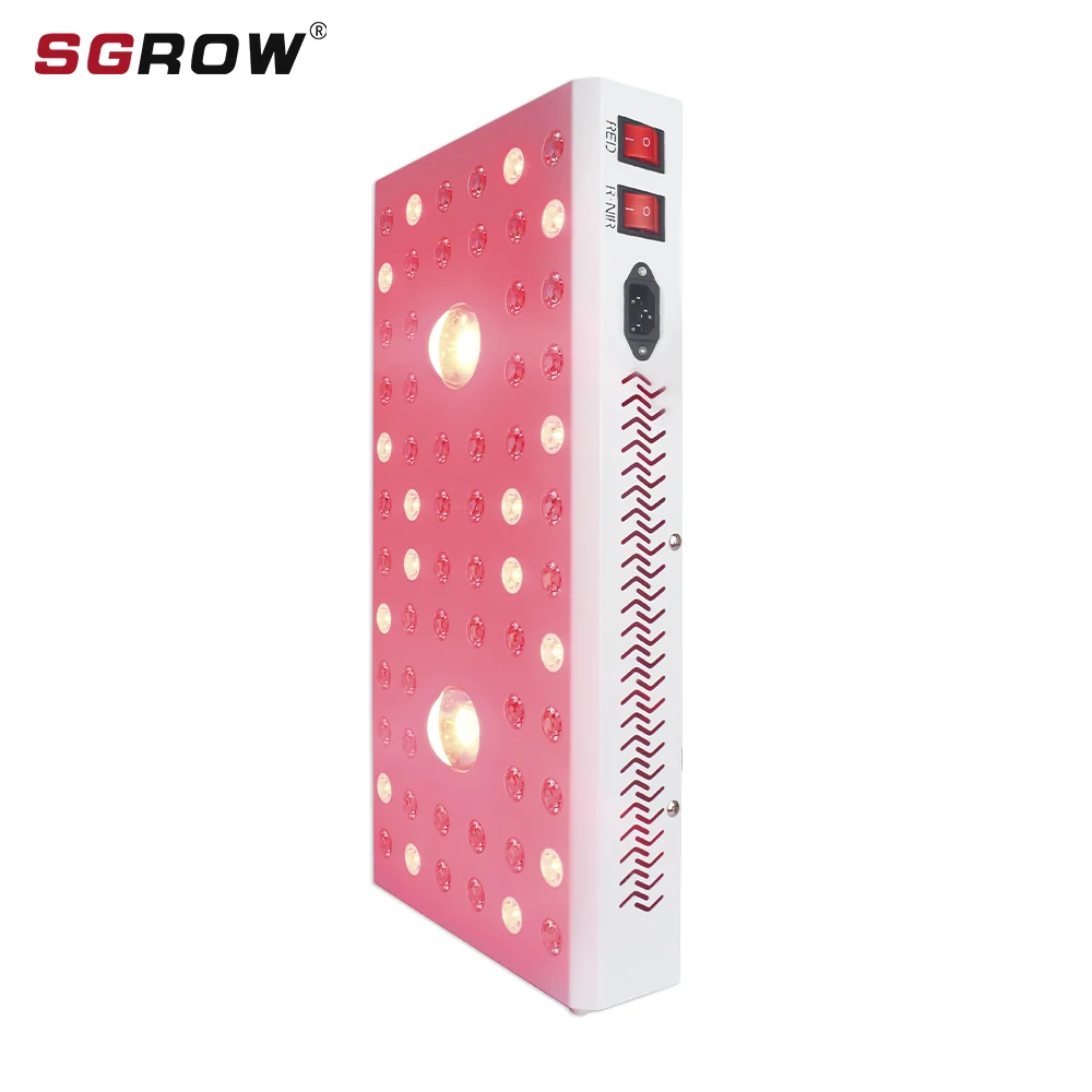 

2021 SGROW New Arrival Nova600 High Quality 600W COB Red 660nm & Infrared 850nm LED Red Light Therapy Panel For Beauty Treatment