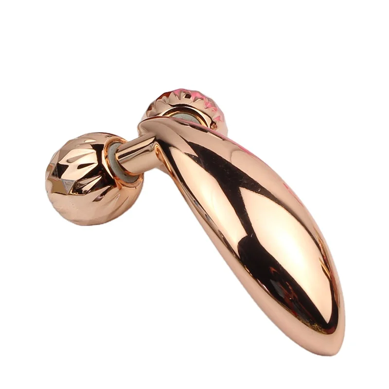 

Factory direct selling Mini V-type massage roller lifting and tightening beauty tools, Rose gold