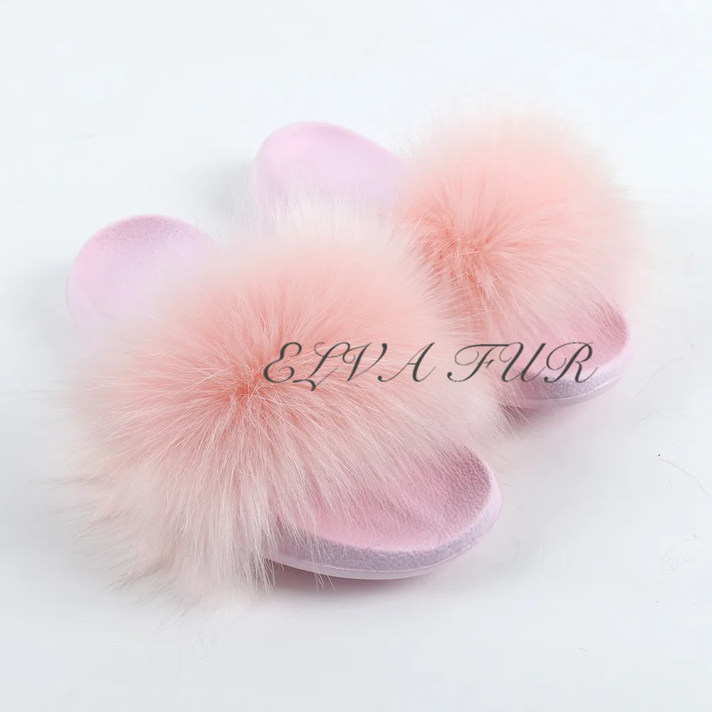 

2021 best selling women girls full size comfortable house 2 strap plush fur slippers