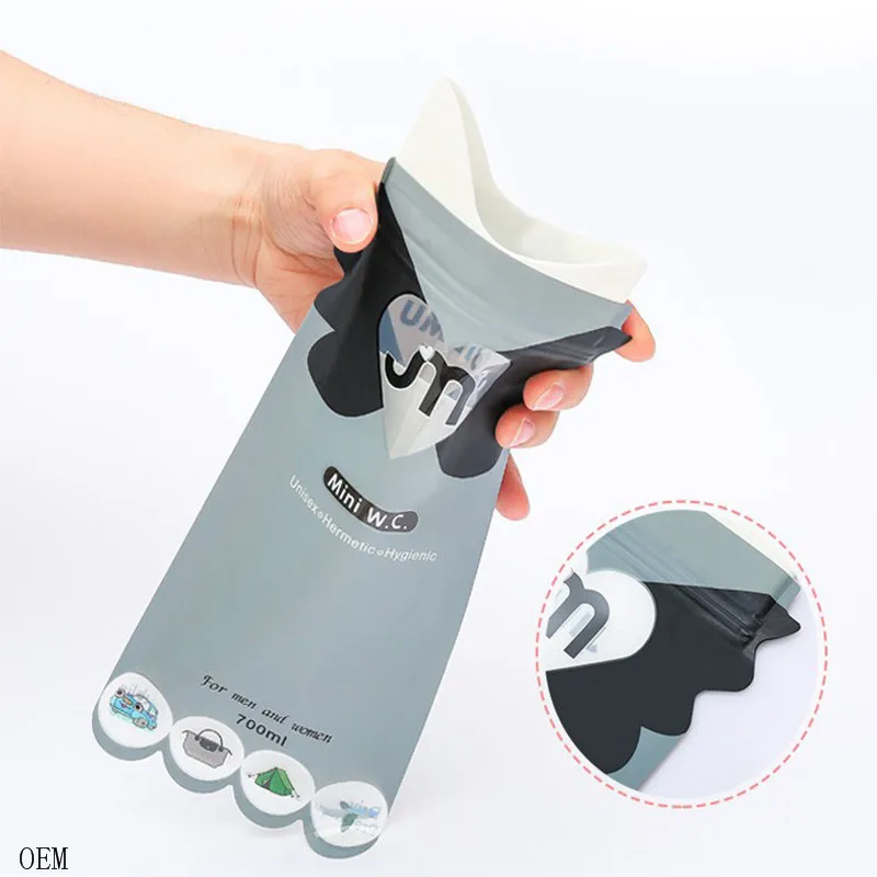 

700ml Urine bag outdoor travel urinal toilet traffic jam emergency portable car vomit bag, Custom color