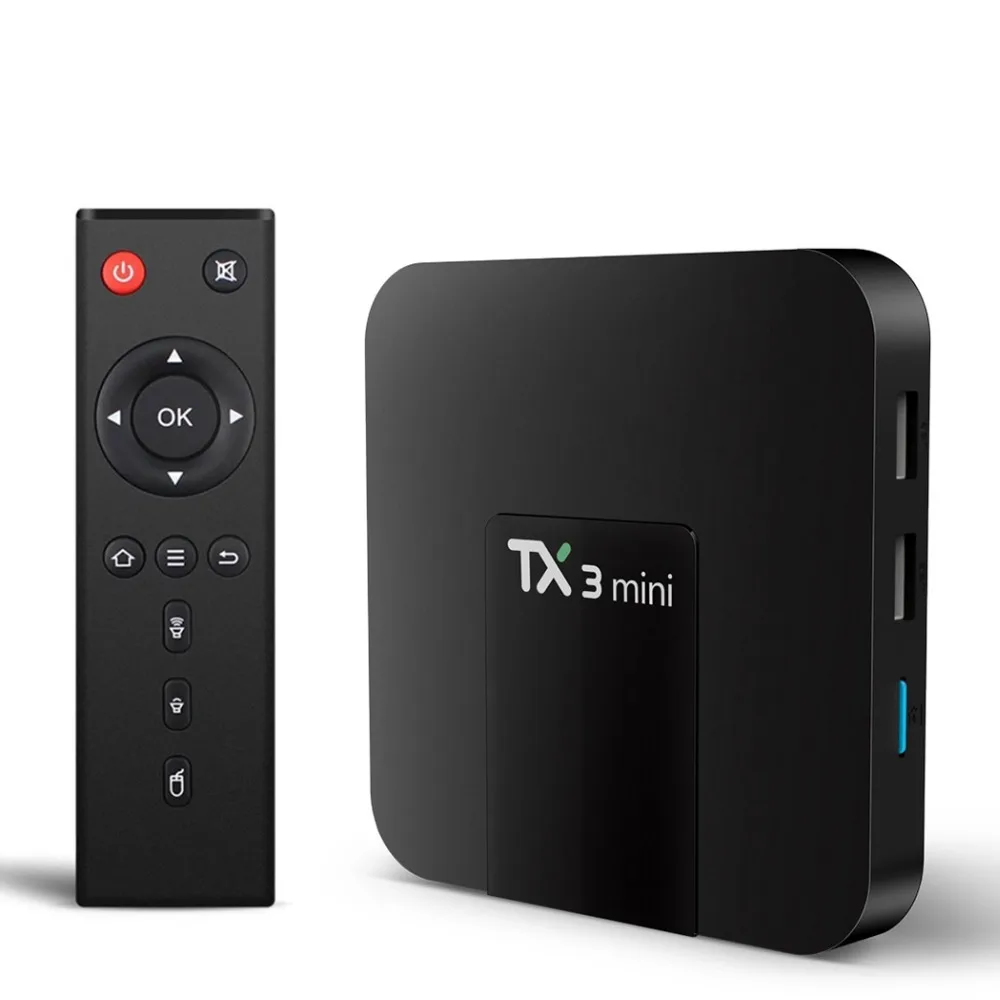 

TX3 Mini Android Tv Box Android 8.1 Support 4K 2G 16G TV Box Smart TV IPTV 4K Set Top Box TVBOX Media Player Amlogic S905W
