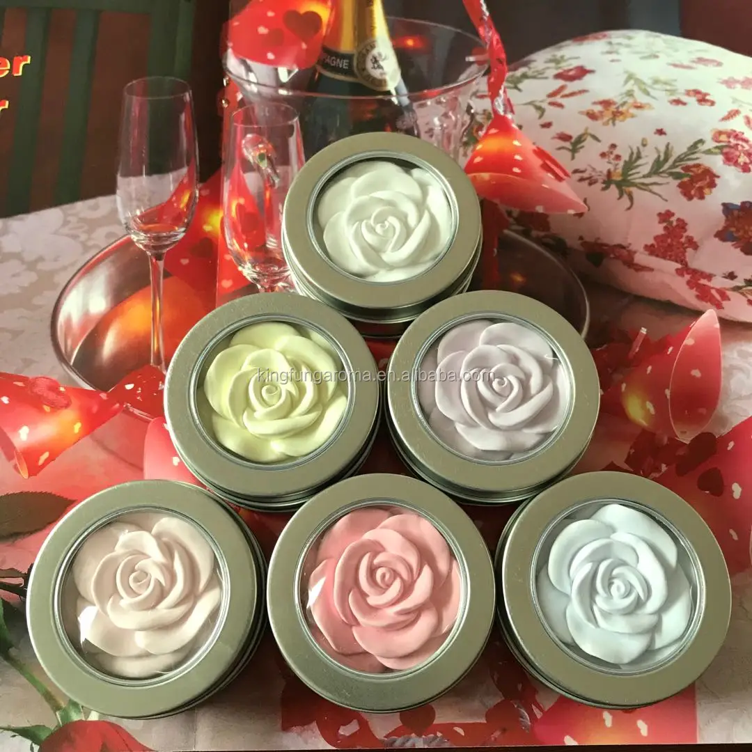 
Japan Customized Round Shape Rose Flower Wholesale Aroma Fragrance Scented Ceramic Stone Diffuser Gift Set For Air Freshener 