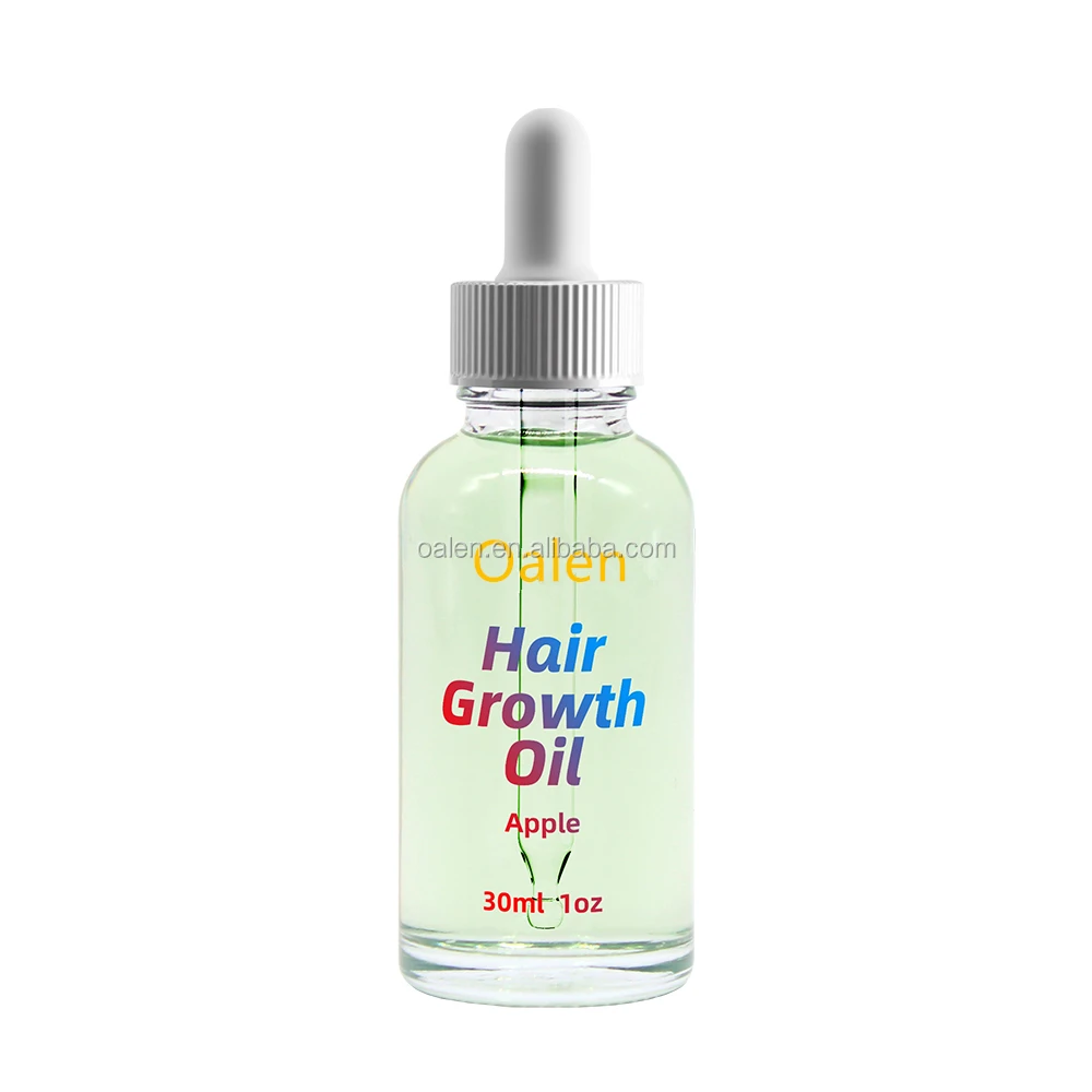 Organic Apple Extract Hair Growth Oil Treatment Thicken Prevent Hair Gross Biotin Serum