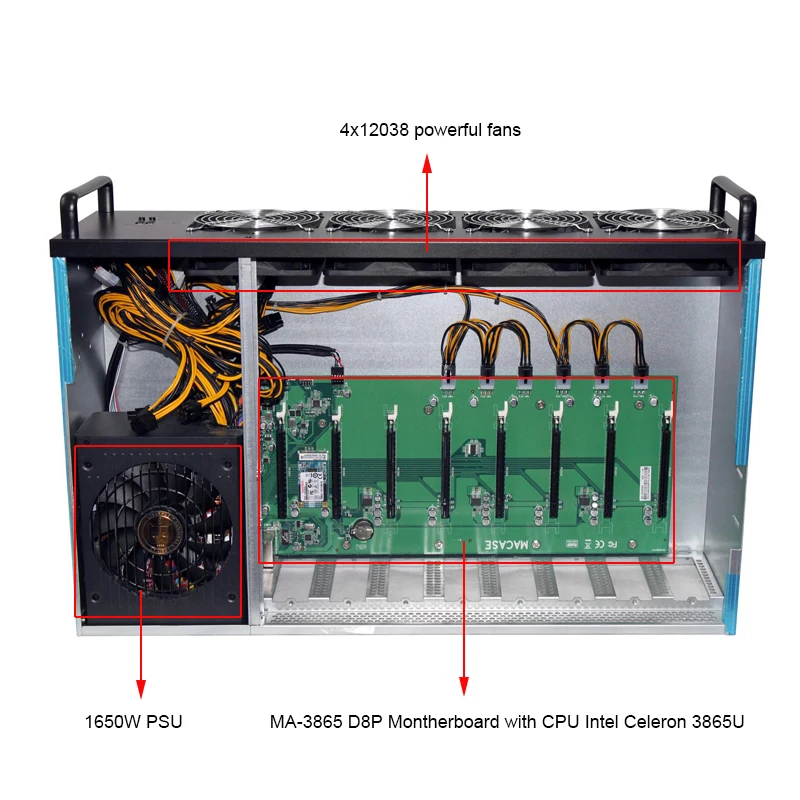 High Performance 8 GPU Chassis - Ideal for Server Applications